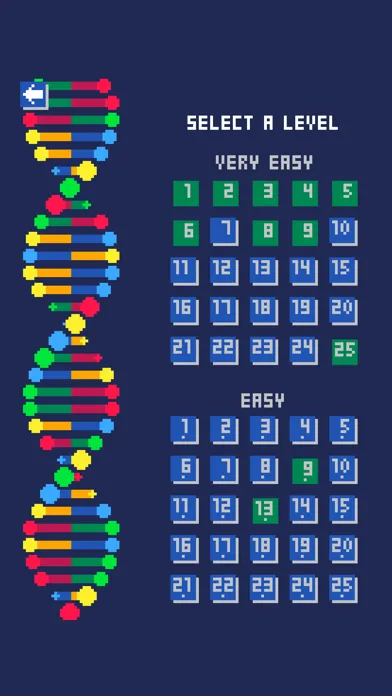 Capturas de pantalla de DNA Mutations Puzzles