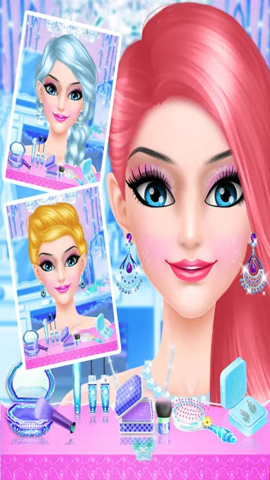 Ice Queen Salon - girls makeover games应用截图