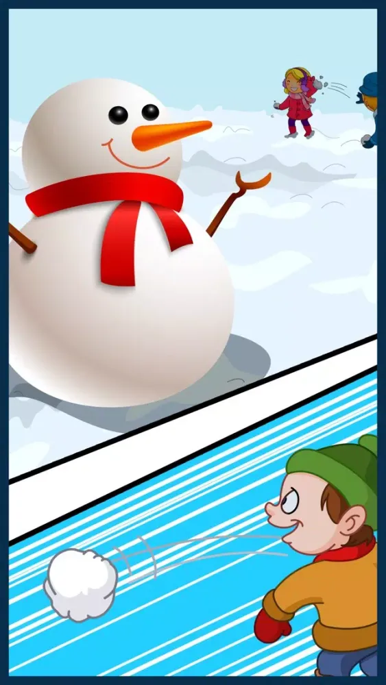 ภาพหน้าจอของ A Frozen Snowman Smash