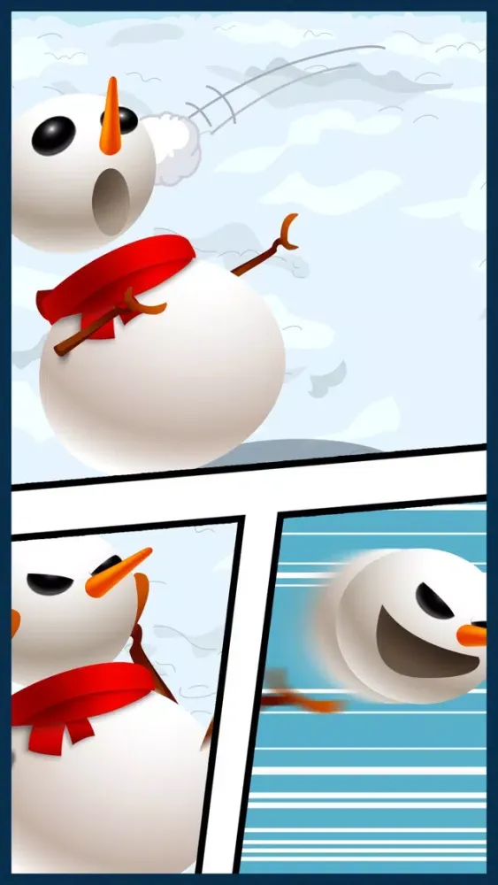 ภาพหน้าจอของ A Frozen Snowman Smash