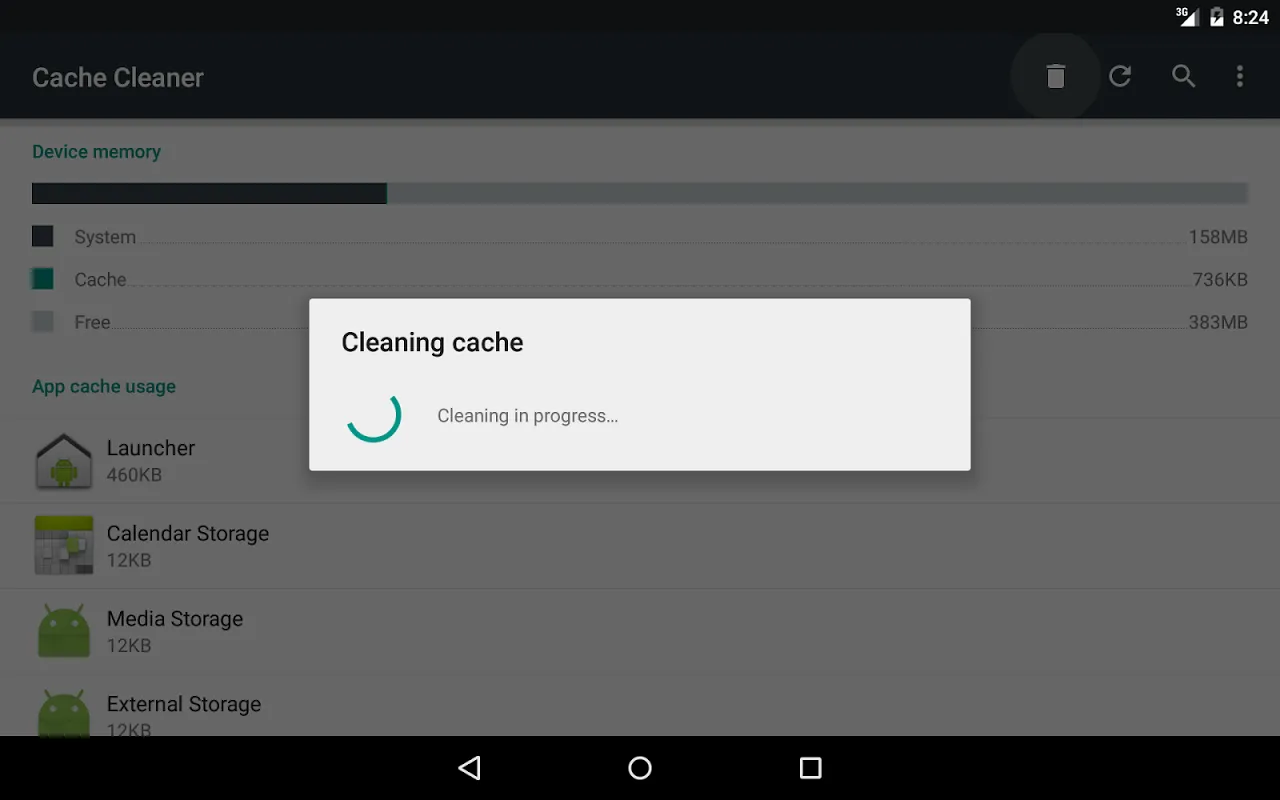 Cache Cleaner 스크린샷