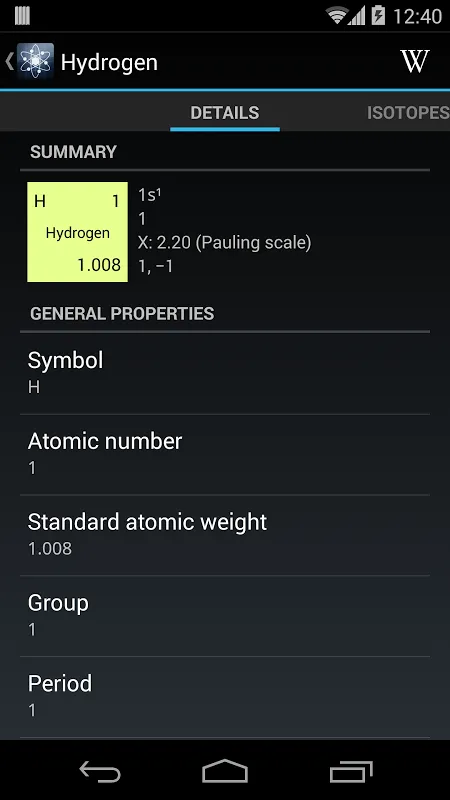 Periodic Table Ekran Görüntüleri