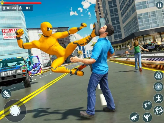 Superhero Grand City Fighter iPad 应用截图