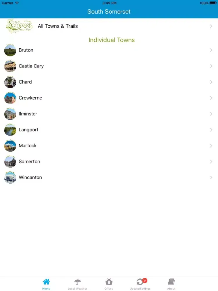 Capturas de pantalla de South Somerset Market Towns - Local Business & Travel Guide iPad 