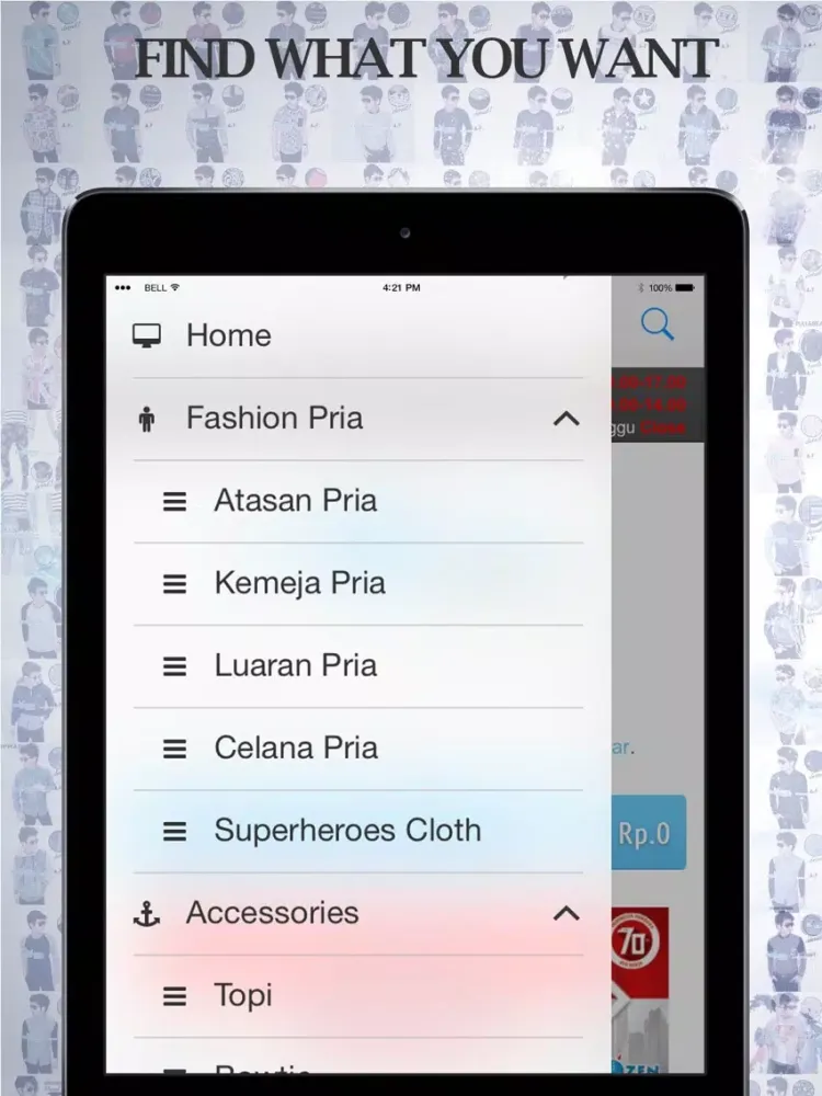 Frozenshop.com - Toko Baju Pria iPad  سکرین شاٹس