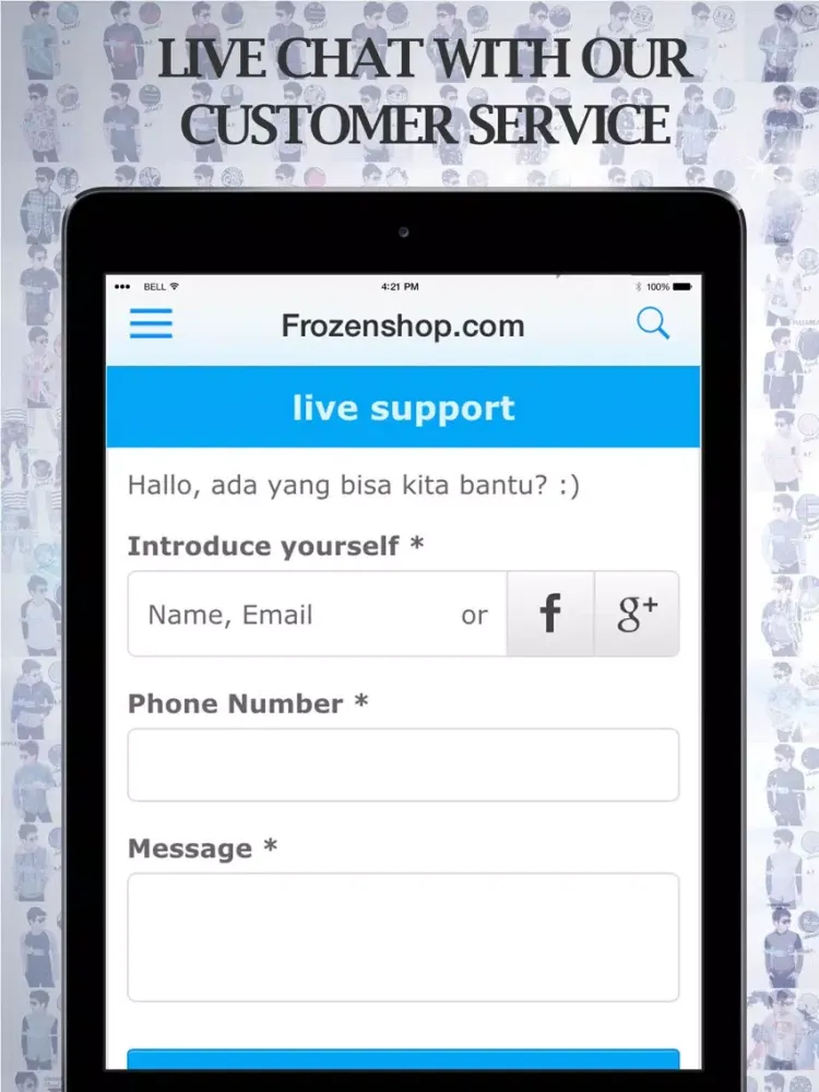 Frozenshop.com - Toko Baju Pria iPad  سکرین شاٹس