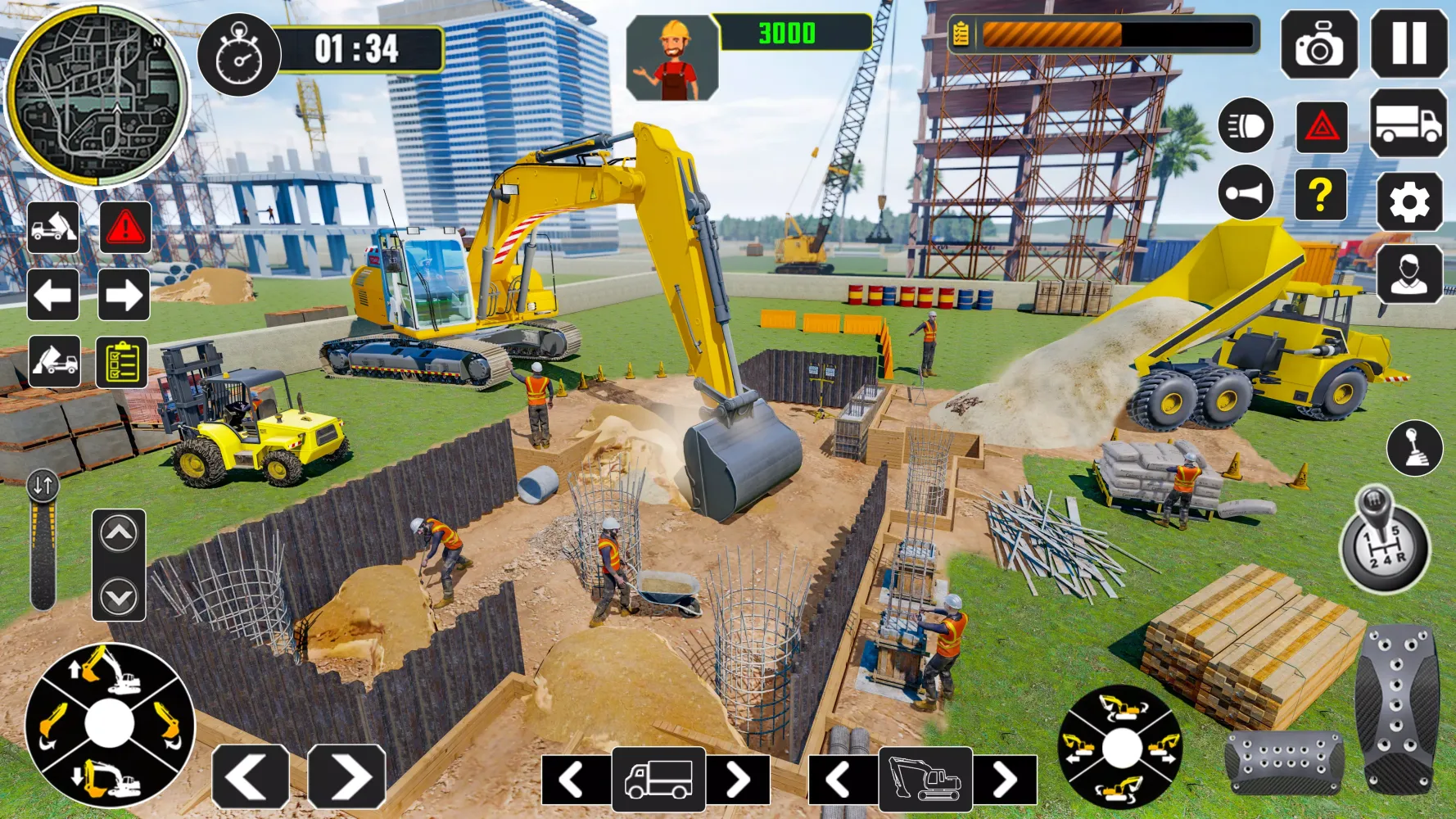 Excavator Construction Game Screenshots