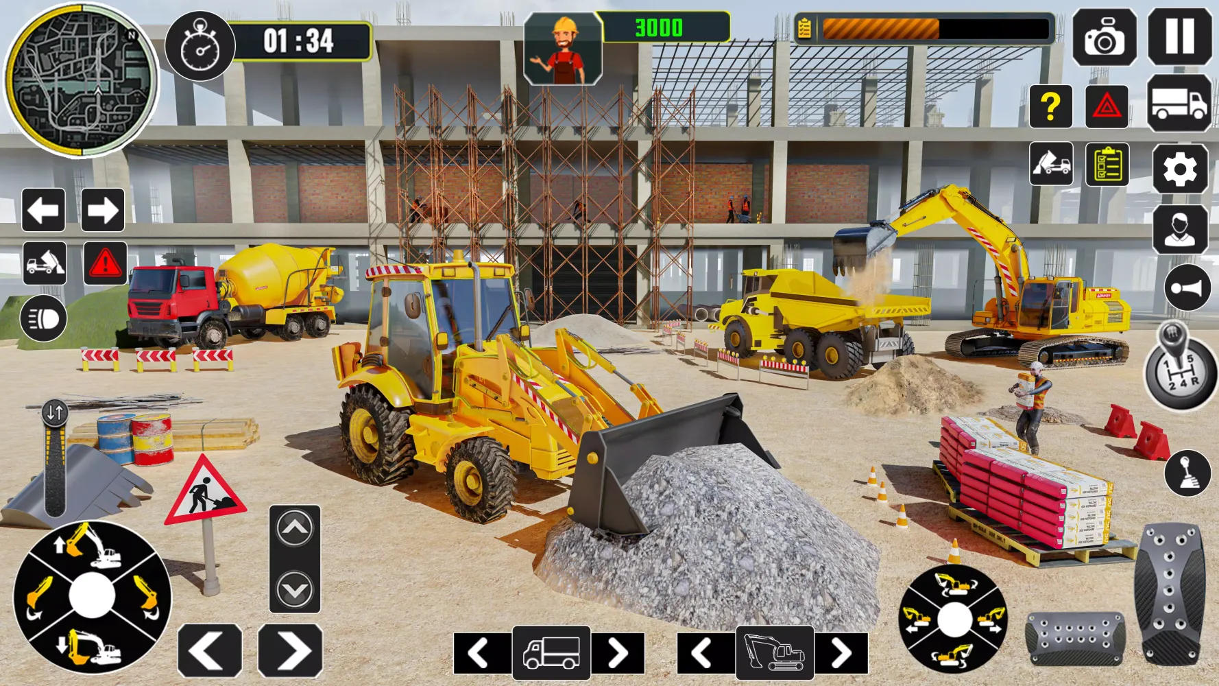 Excavator Construction Game Screenshots