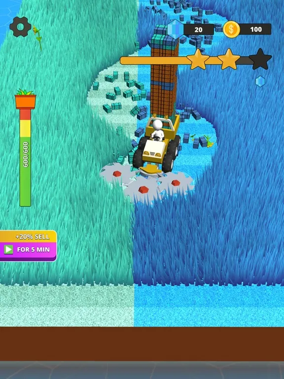 Stone Grass: Lawn Mower Game iPad 應用截圖
