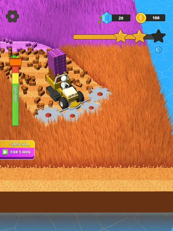 Stone Grass: Lawn Mower Game iPad 應用截圖