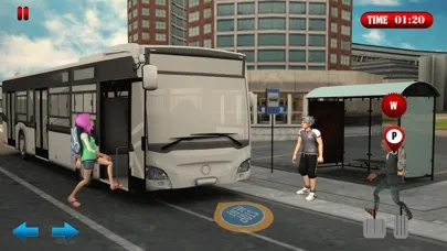Tangkapan skrin School Bus Simulator Game 2017