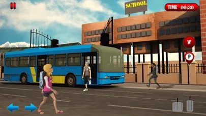 Tangkapan skrin School Bus Simulator Game 2017