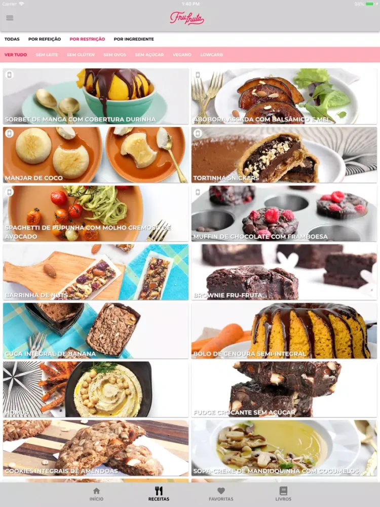 صور Fru-fruta - Receitas Saudáveis iPad 