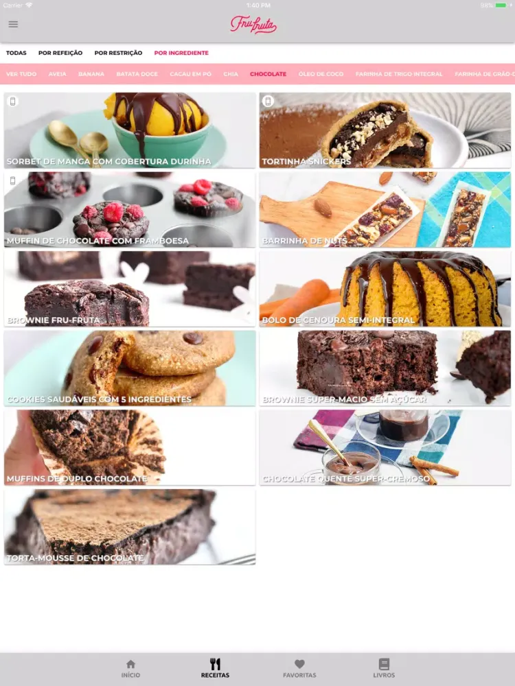 صور Fru-fruta - Receitas Saudáveis iPad 