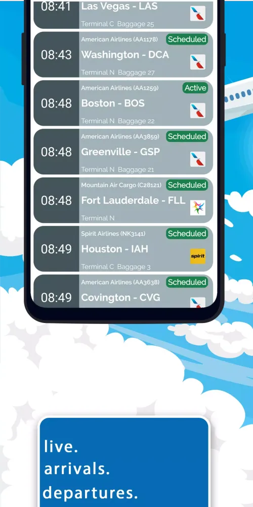 Capturas de pantalla de Monterrey Airport (MTY) Info