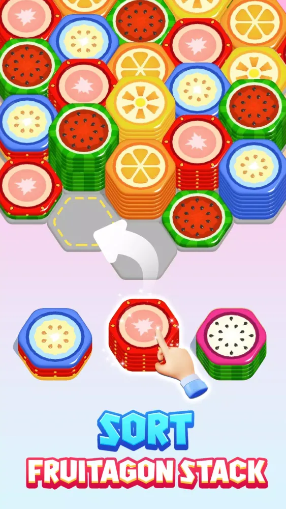 صور Fruitagon: Stack Sort