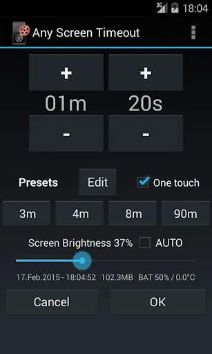 Screenshot di Any Screen Timeout