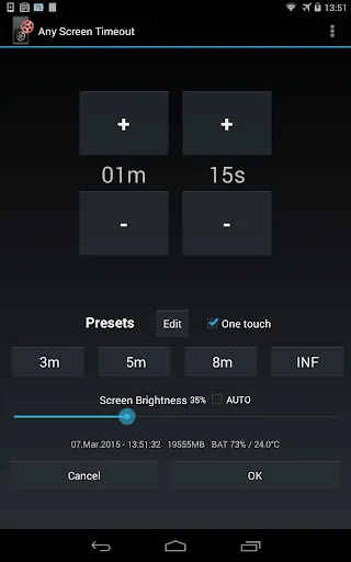 Screenshot di Any Screen Timeout