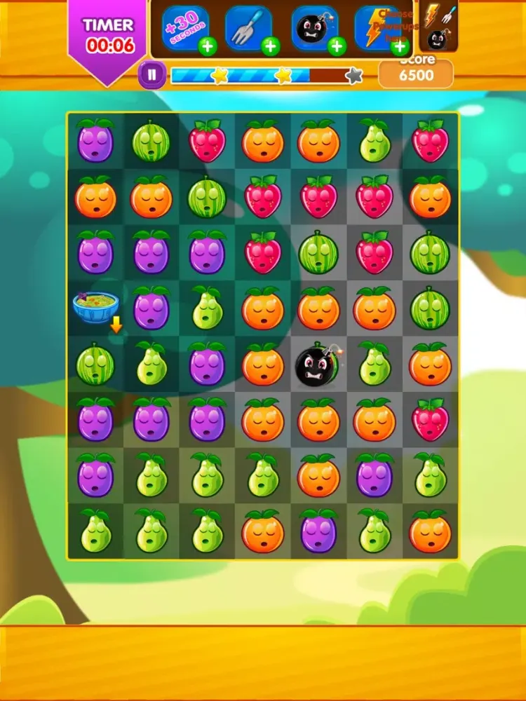 Fruit Crush-Fun Adventure game iPad  Screenshots