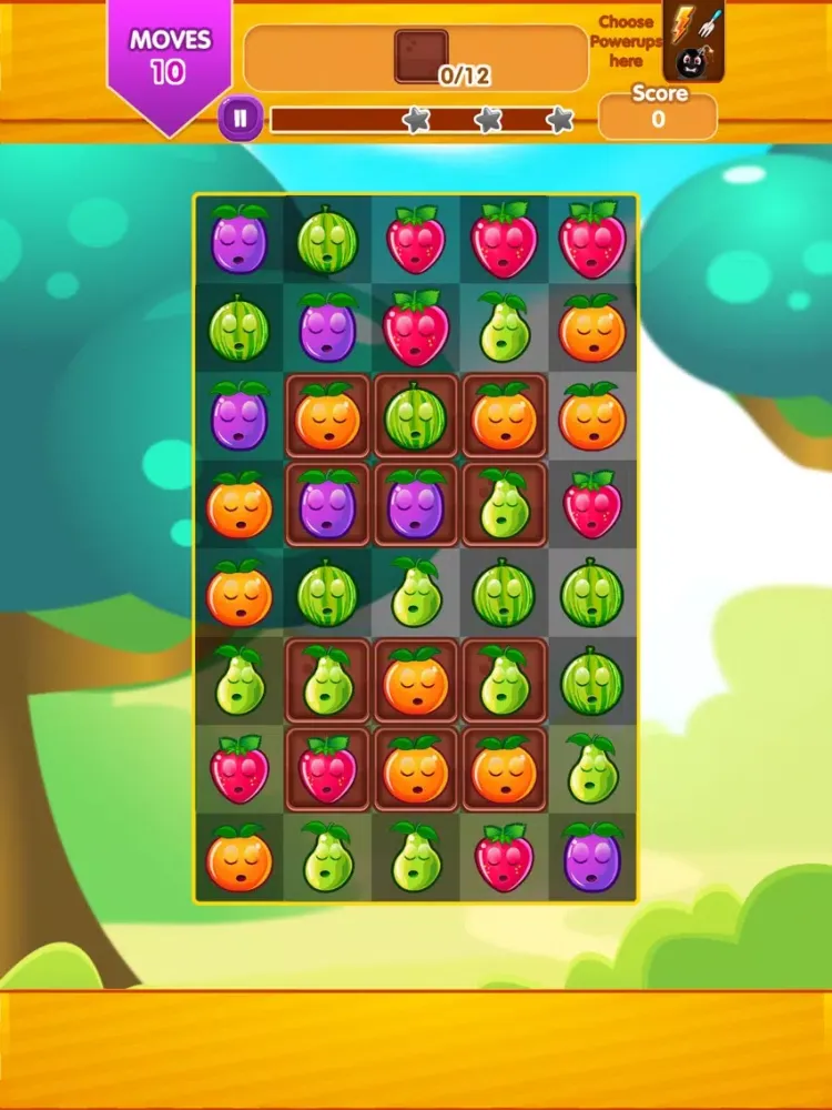 Fruit Crush-Fun Adventure game iPad  Screenshots