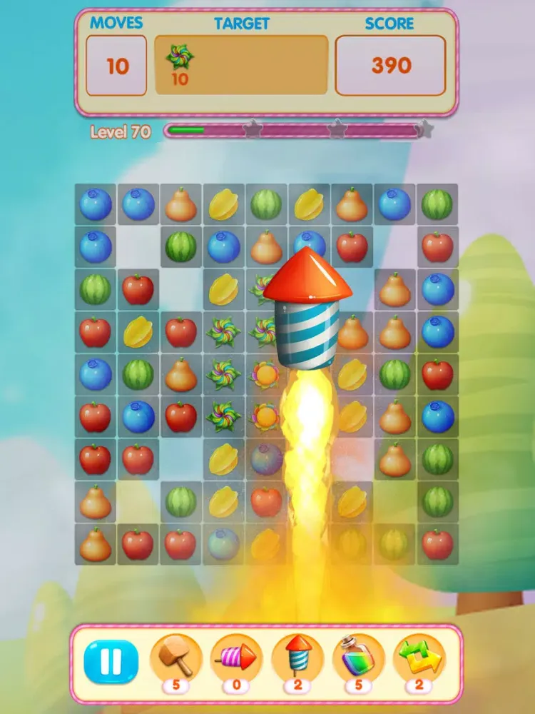 Fruit Crush Land: Match 3 Game iPad  Ekran Görüntüleri