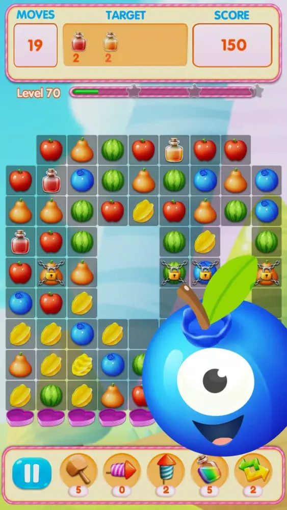 Fruit Crush Land: Match 3 Game Ekran Görüntüleri