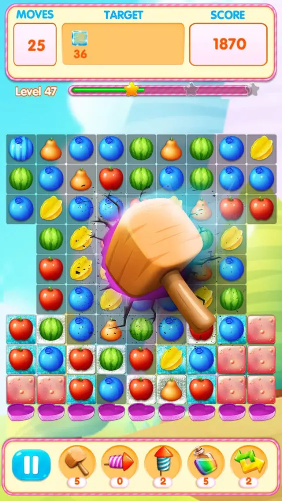 Fruit Crush Land: Match 3 Game Ekran Görüntüleri