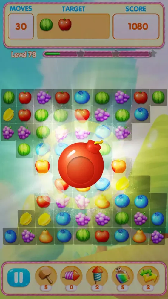 Fruit Crush Land: Match 3 Game Ekran Görüntüleri