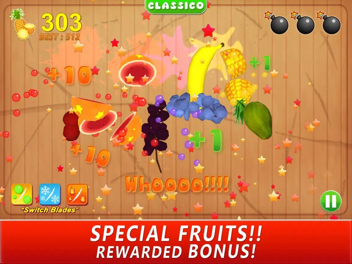 Fruit Cut Game iPad  Screenshots