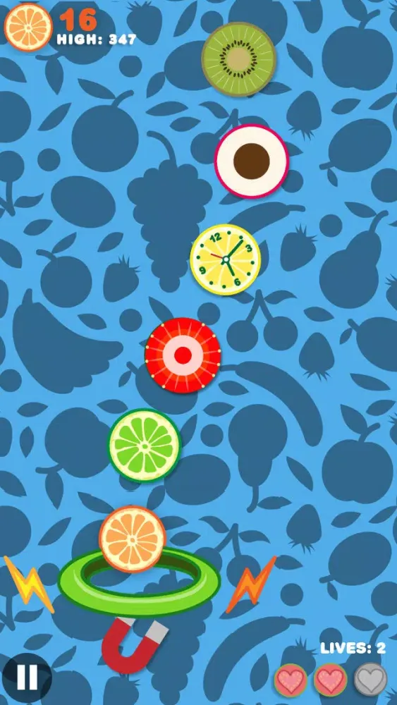 ภาพหน้าจอของ Fruit Hoops Free