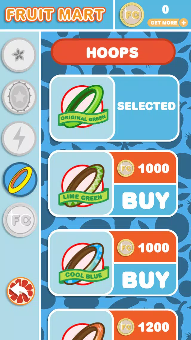 Ảnh chụp màn hình của Fruit Hoops Free
