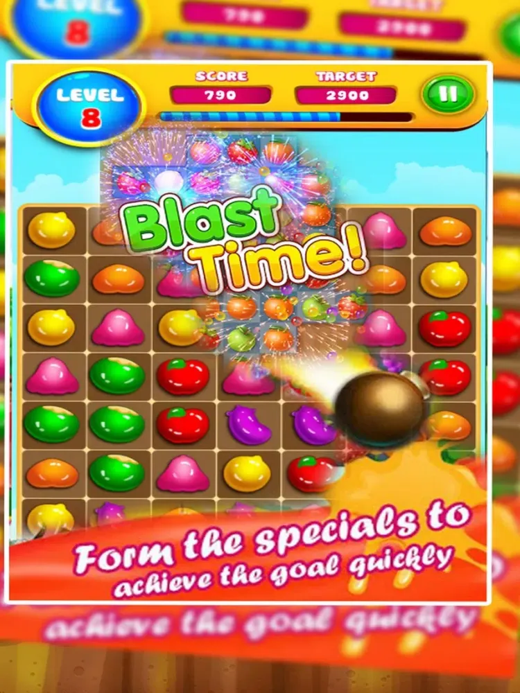 Fruit Festival Match 3 - Fruitlink Blaster iPad  স্ক্রিনশট