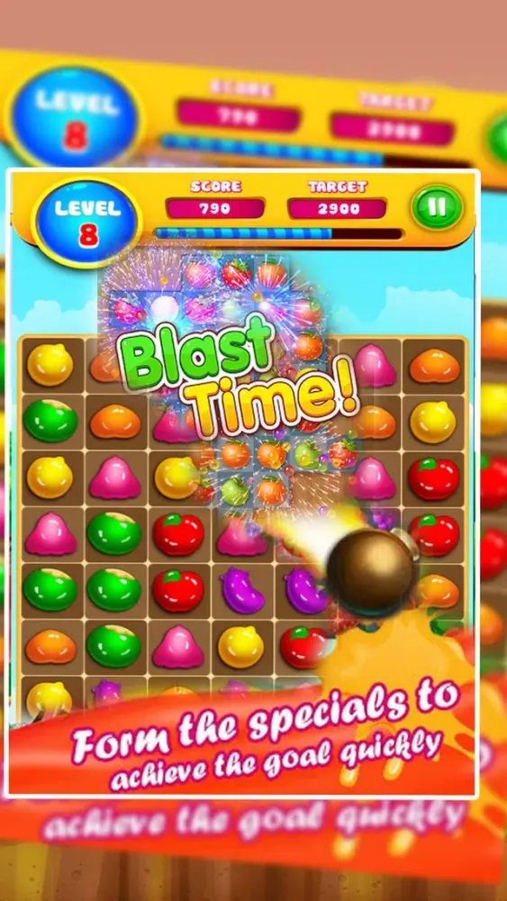 Fruit Festival Match 3 - Fruitlink Blaster স্ক্রিনশট
