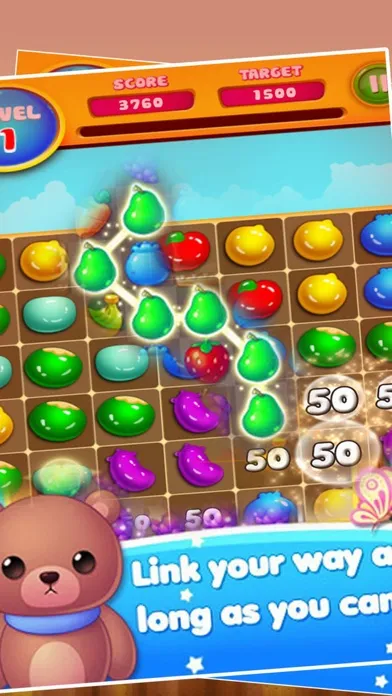 Garden Fruit Link Deluxe - Match 3 Fruit Mania Screenshots