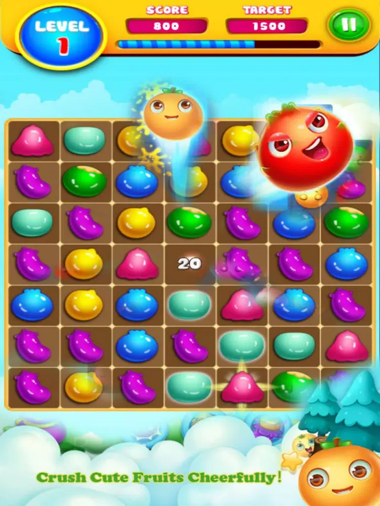 Sweet Fruit Jam Line iPad  スクリーンショット