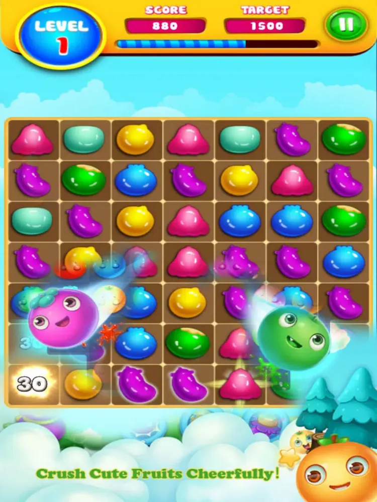 Sweet Fruit Jam Line iPad  スクリーンショット