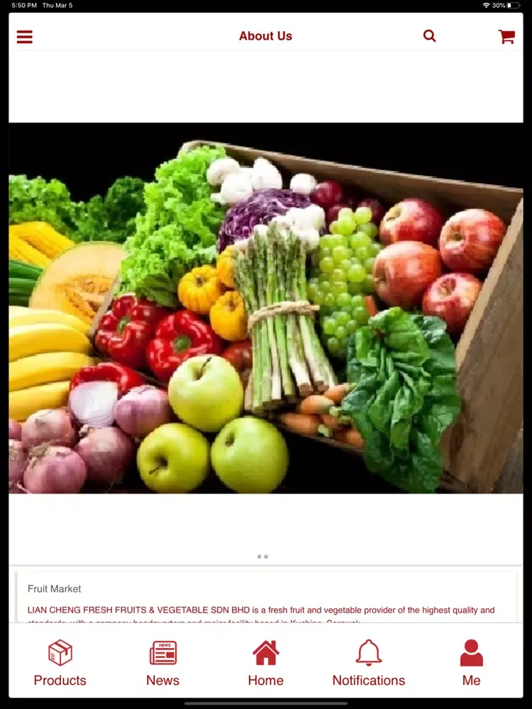 Capturas de tela do Fruit Market iPad 