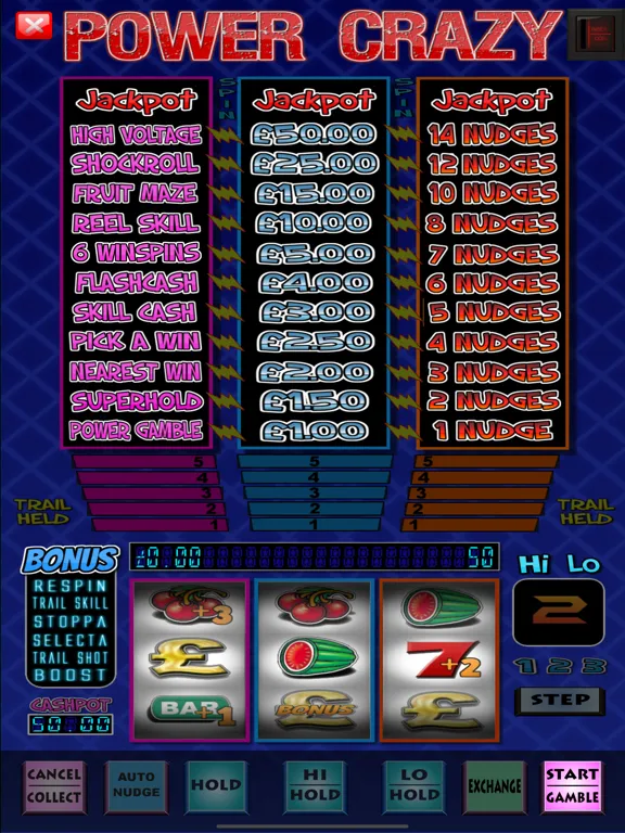 Capturas de tela do Power Crazy Fruit Machine Game iPad 