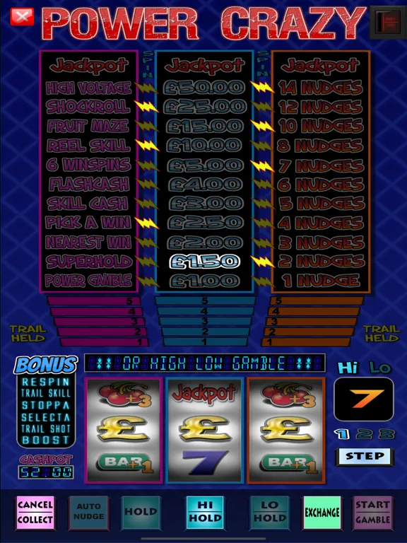 Capturas de tela do Power Crazy Fruit Machine Game iPad 