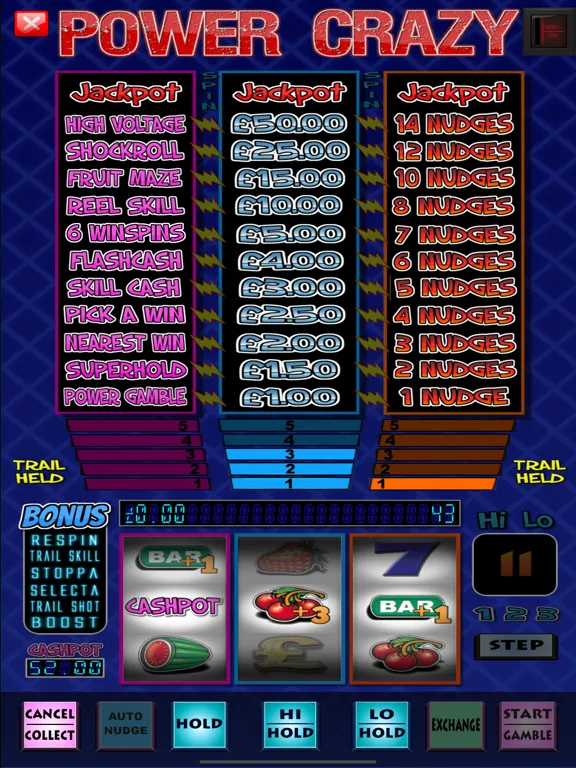 Capturas de tela do Power Crazy Fruit Machine Game iPad 
