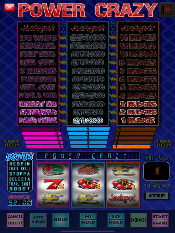 Capturas de tela do Power Crazy Fruit Machine Game iPad 