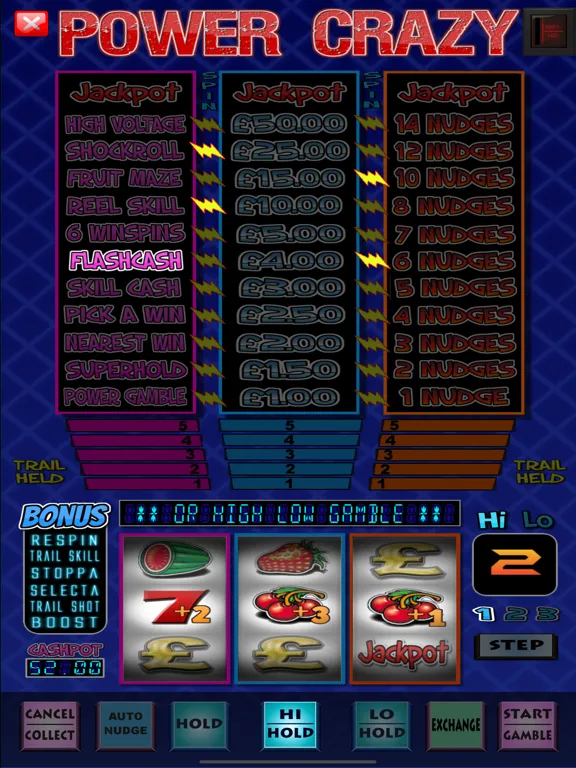 Capturas de tela do Power Crazy Fruit Machine Game iPad 