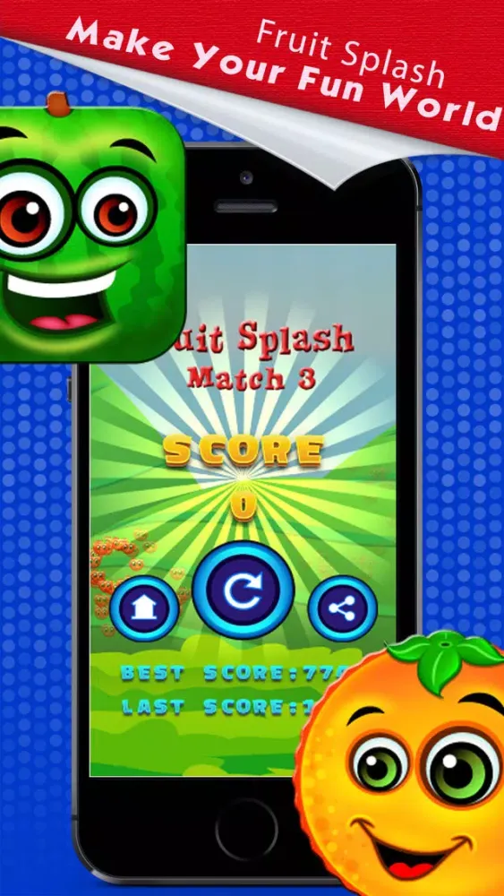 Fruit Splash Match 3 Ekran Görüntüleri