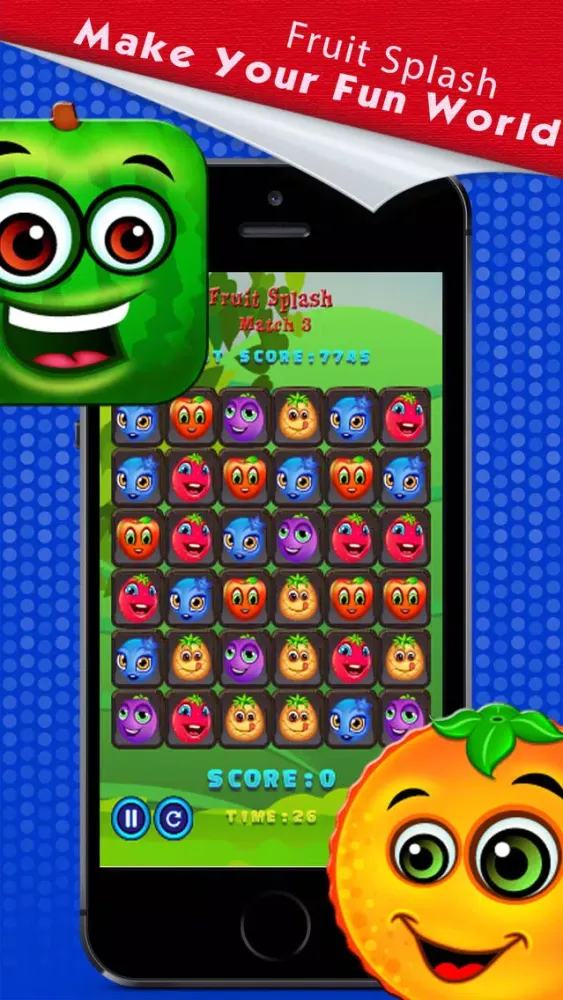 Fruit Splash Match 3 Ekran Görüntüleri