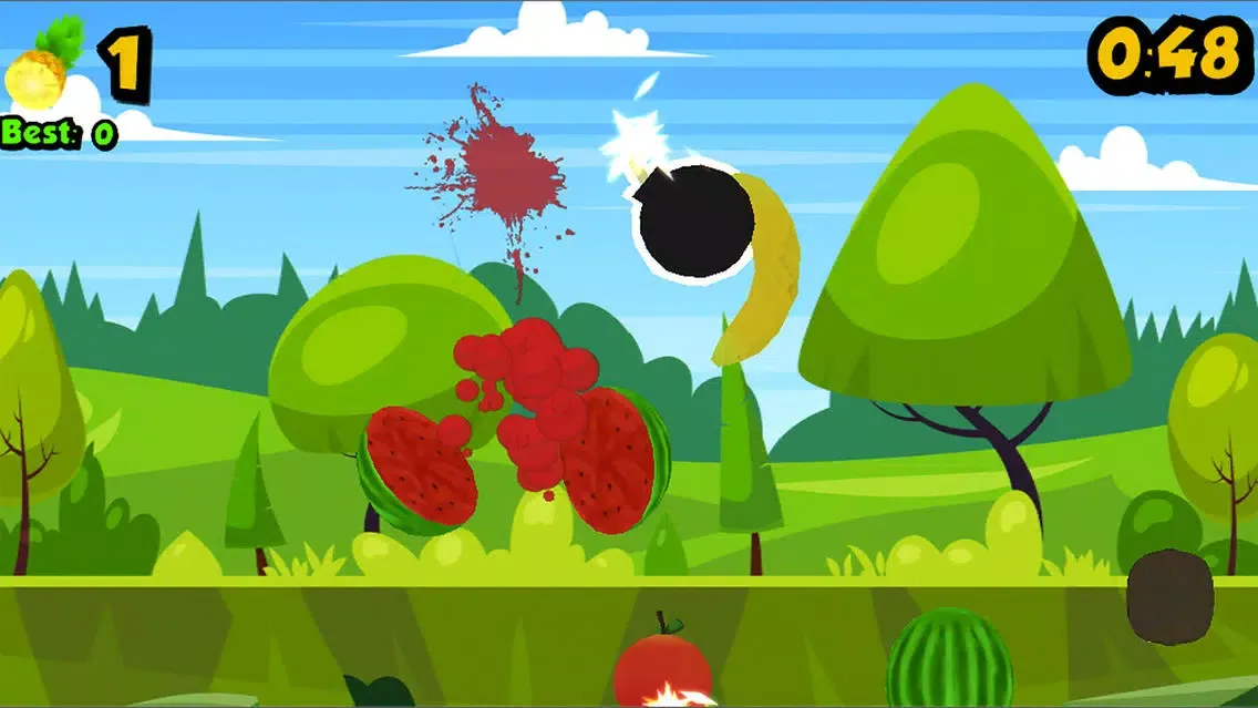 Zrzuty ekranu Fruit Splash Ninja - Fruit Slice