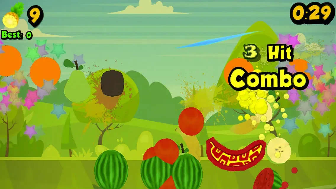 Zrzuty ekranu Fruit Splash Ninja - Fruit Slice
