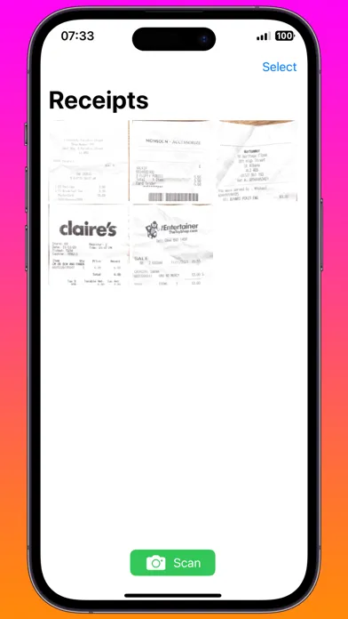 Receipts Scanner স্ক্রিনশট