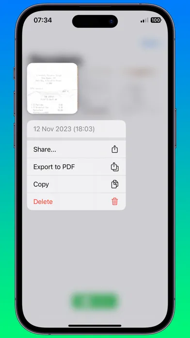 Receipts Scanner স্ক্রিনশট