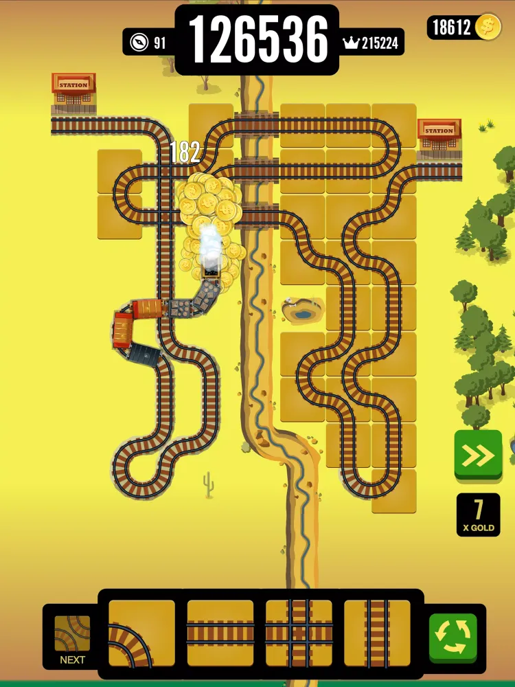 Capturas de tela do Gold Train FRVR