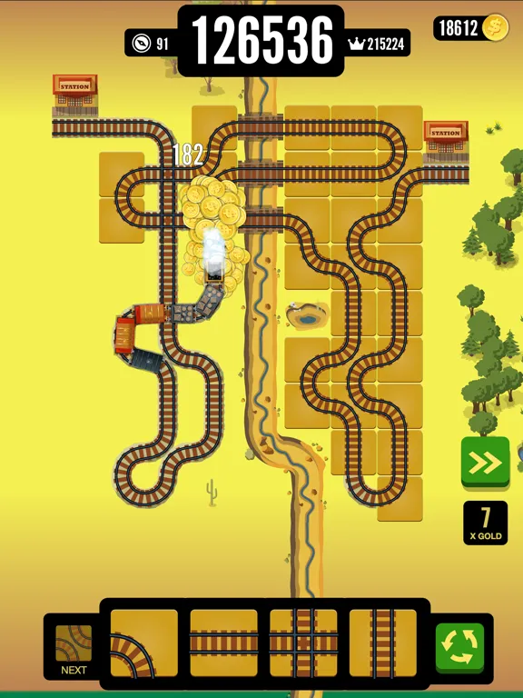 تصاویر Gold Train FRVR - Railway Maze iPad 